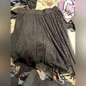 Torrid Tulle black polka dot skirt